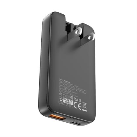 Sạc nhanh 2 cổng USB Type-C PD GaN 65W Mazer M-G65SLIM-BK Màu Đen