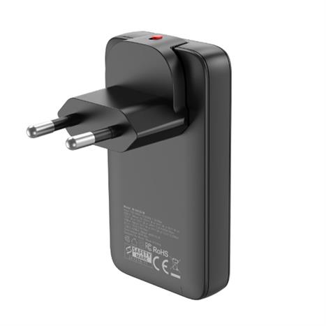 Sạc nhanh 2 cổng USB Type-C PD GaN 65W Mazer M-G65SLIM-BK Màu Đen