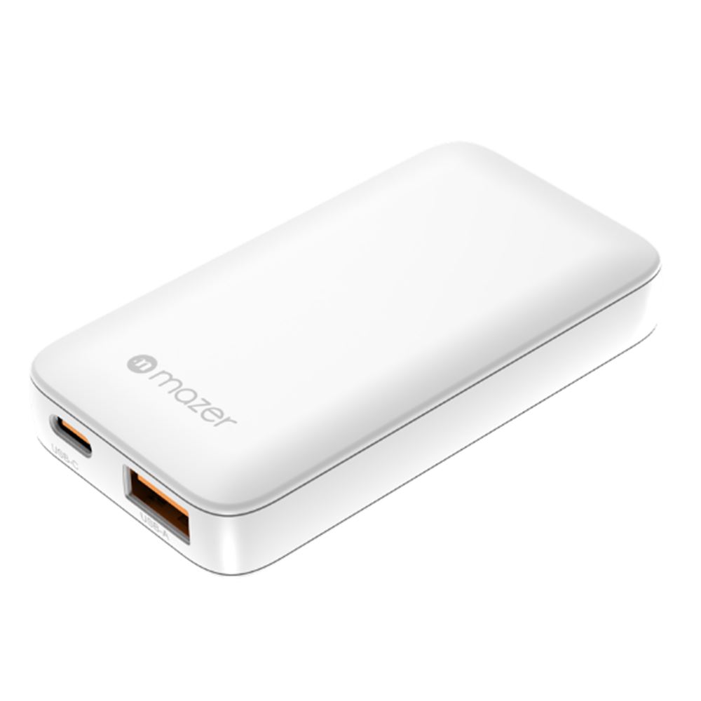 Sạc nhanh 2 cổng USB Type-C PD GaN 65W Mazer M-G65SLIM-WH - 2