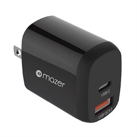 Sạc nhanh 2 cổng USB Type-C QC 3.0 GaN 20W Mazer M-GAN20US-V2-BK Màu Đen