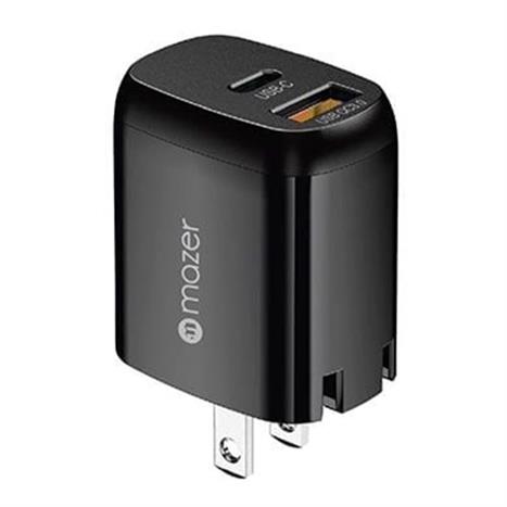 Sạc nhanh 2 cổng USB Type-C QC 3.0 GaN 20W Mazer M-GAN20US-V2-BK Màu Đen