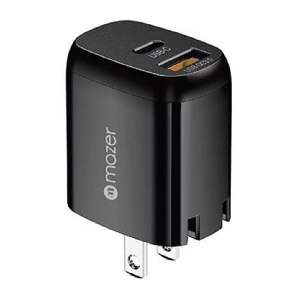 Sạc nhanh 2 cổng USB Type-C QC 3.0 GaN 20W Mazer M-GAN20US-V2-BK - 4