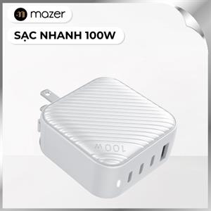 Sạc nhanh 100W Mazer M-GAN100W-WH