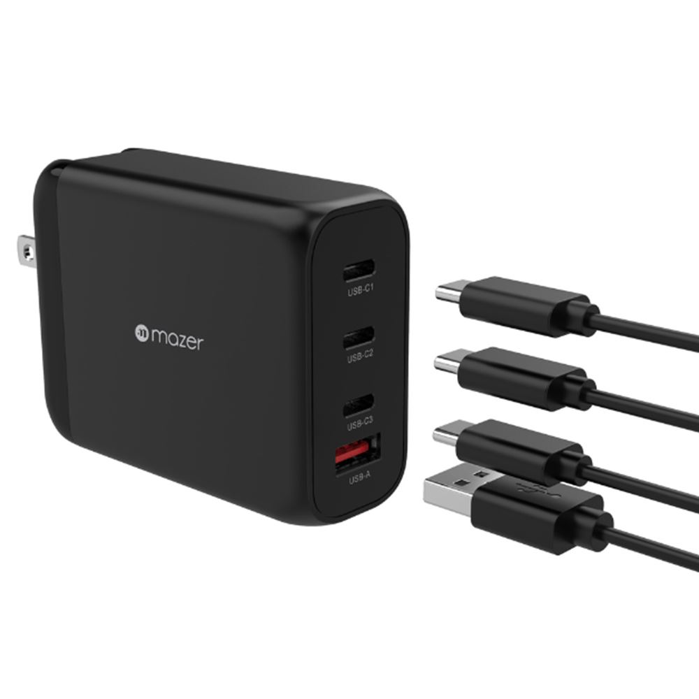Sạc nhanh 4 cổng USB Type-C PD QC 4+ GaN 200W Mazer M-GAN200W-BK - Số cổng Sạc nhanh 4 cổng USB Type-C PD QC 4+ GaN 200W Mazer M-GAN200W-BK - Số cổng