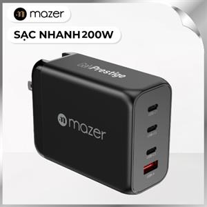 Sạc nhanh 200W Mazer M-GAN200W-BK