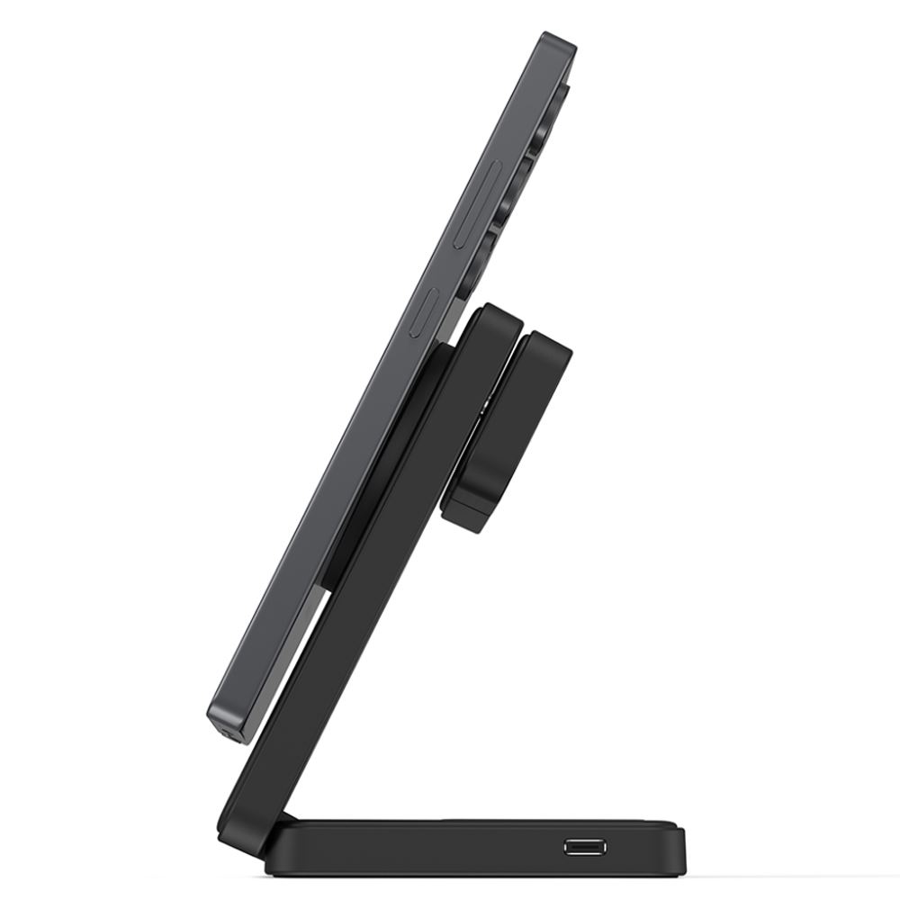 Đế sạc nhanh không dây 23W Mazer M-MagFold13S-BK Màu Đen