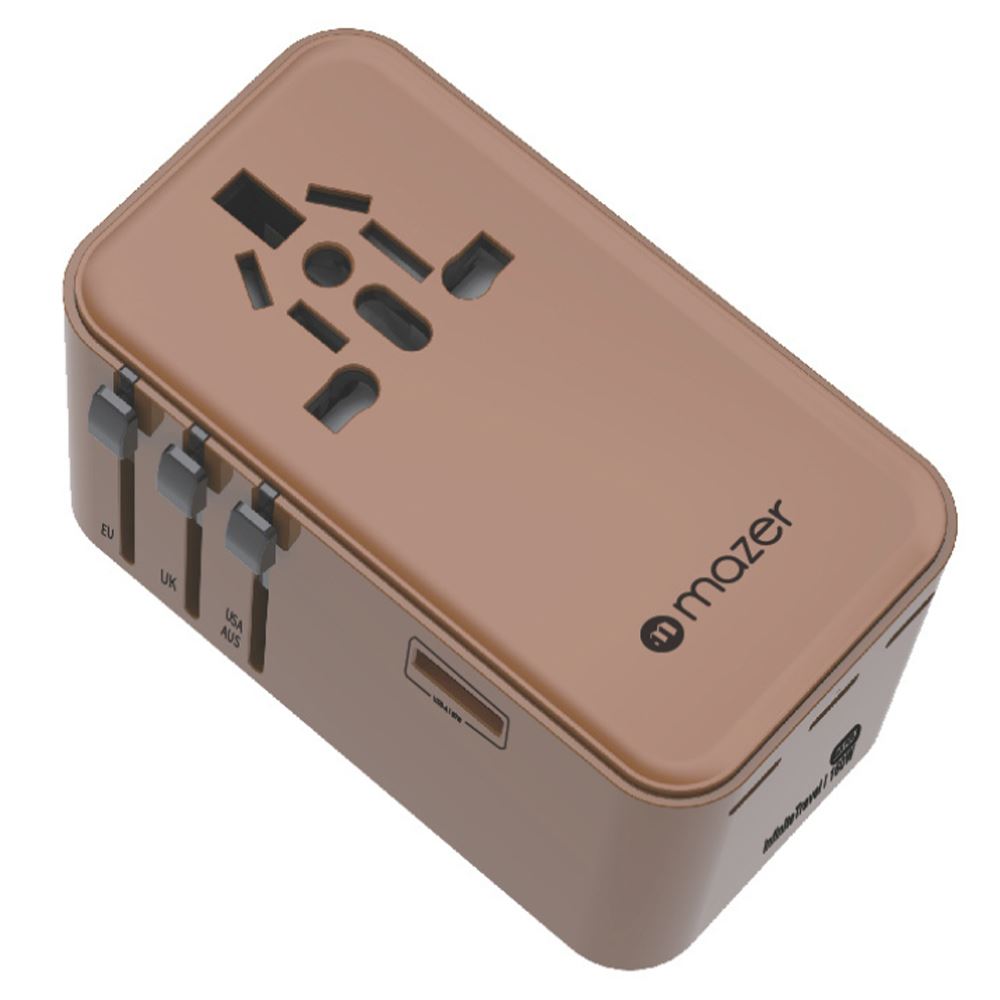 Sạc nhanh du lịch USB Type-C PD QC 4+ GaN 160W Mazer M-IFTravel1160PD-DT - 2