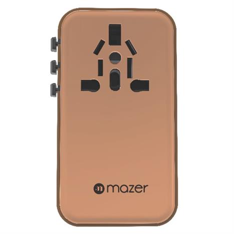 Sạc nhanh du lịch USB Type-C PD QC 4+ GaN 160W Mazer M-IFTravel1160PD-DT Màu Cam đất