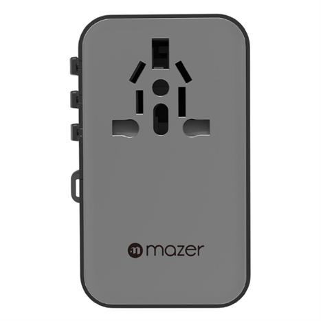 Sạc nhanh du lịch USB Type-C 70W Mazer M-IFTravel370-BG Màu Đen - Xám