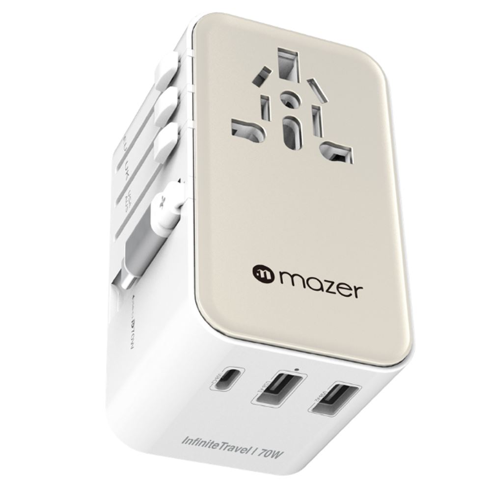 Sạc nhanh du lịch USB Type-C 70W Mazer M-IFTravel370-WT - Cổng sạc