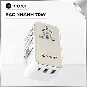 Sạc nhanh 70W Mazer M-IFTravel370-WT