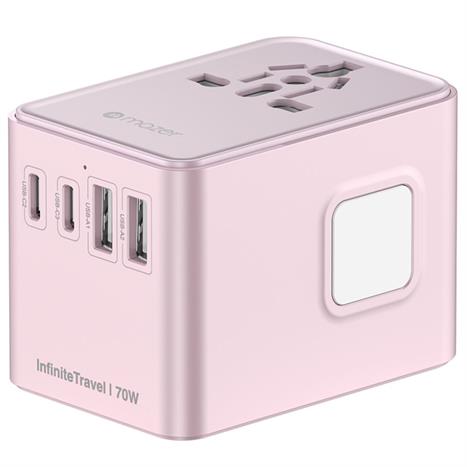 Sạc nhanh du lịch USB Type-C PD GaN 70W Mazer M-IFTravel170PD-PK Màu Hồng