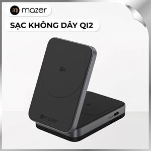 Đế sạc nhanh 20W Mazer M-qi2-MagFold02-BK
