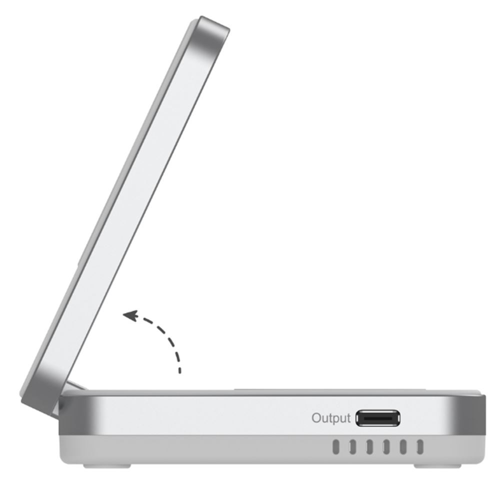 Đế sạc nhanh không dây 2 in 1 Qi2 20W Mazer M-qi2-MagFold02-WH - 2