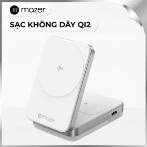 Đế sạc 20W Mazer M-qi2-MagFold02-WH