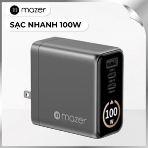 Sạc nhanh 100W Mazer M-Ai-G100W-V7-BG