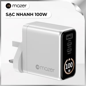 Sạc nhanh 100W Mazer M-Ai-G100W-V7-SV
