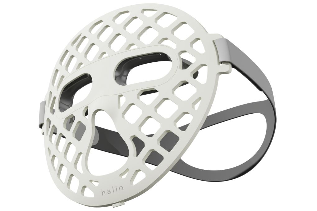 Mặt nạ ánh sáng sinh học Halio PureGlow Ultralite Silicone LED Face Mask Màu Trắng