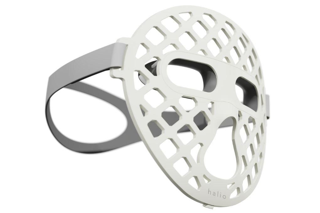 Mặt nạ ánh sáng sinh học Halio PureGlow Ultralite Silicone LED Face Mask Màu Trắng