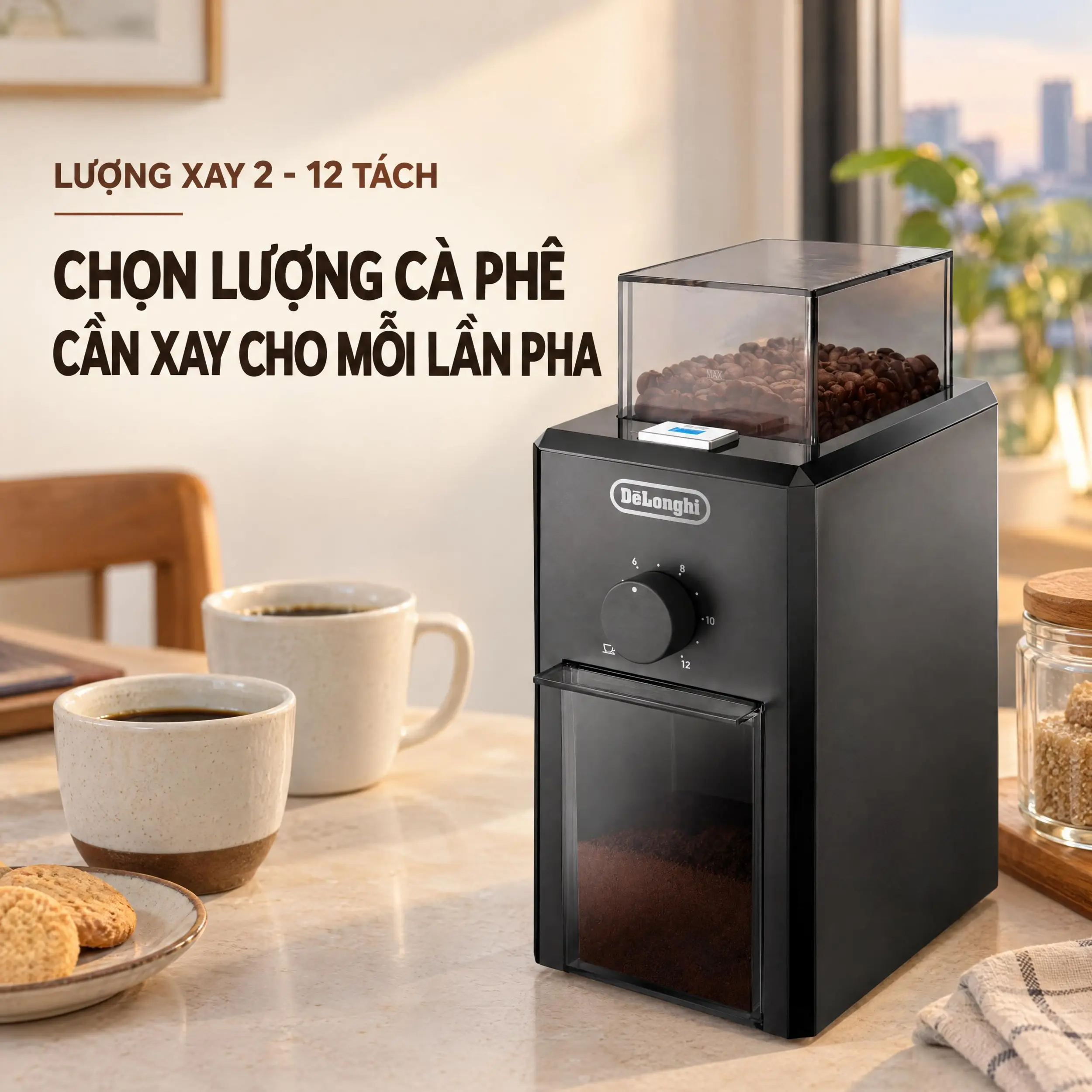 Máy xay cà phê Delonghi KG79 Màu Đen