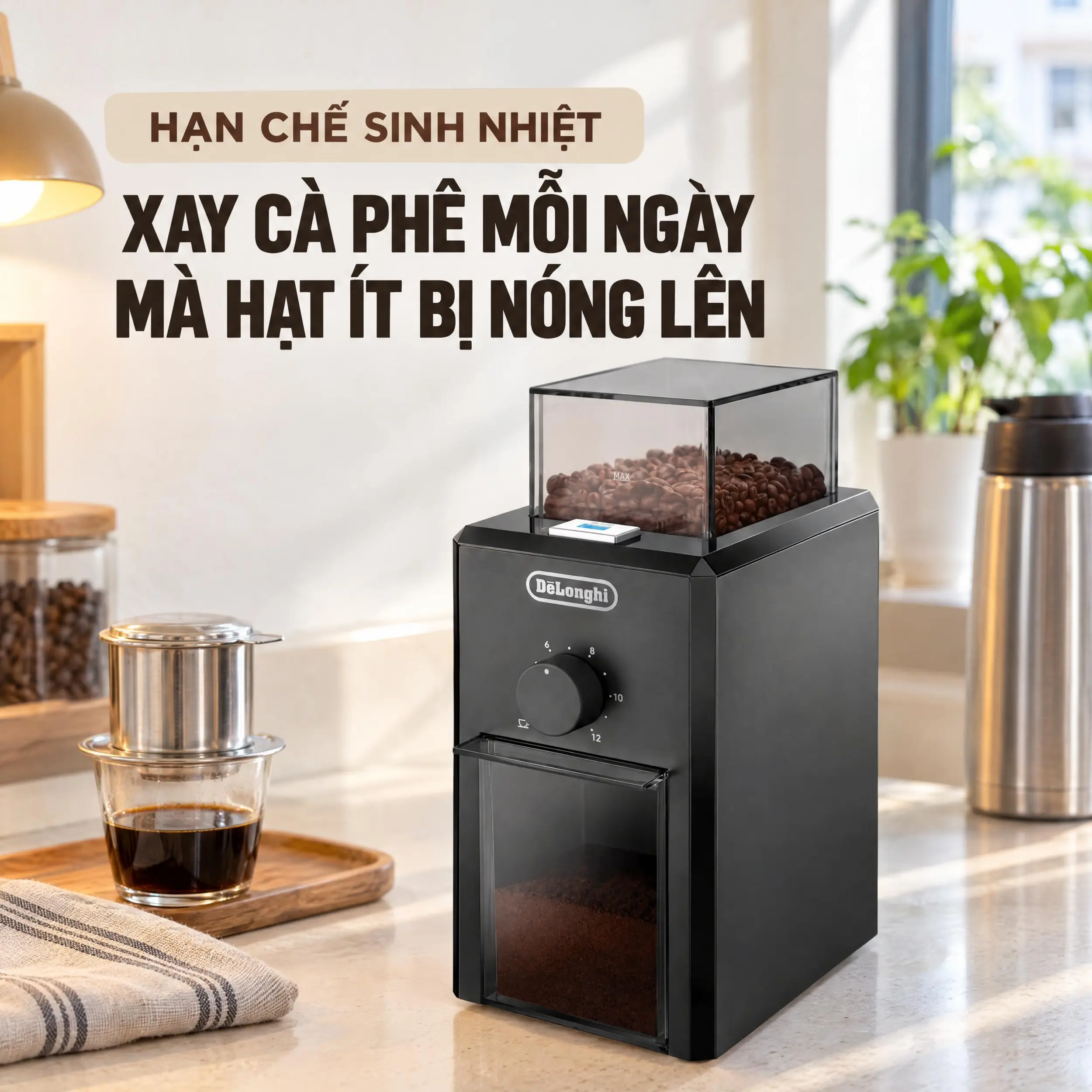 Máy xay cà phê Delonghi KG79 Màu Đen