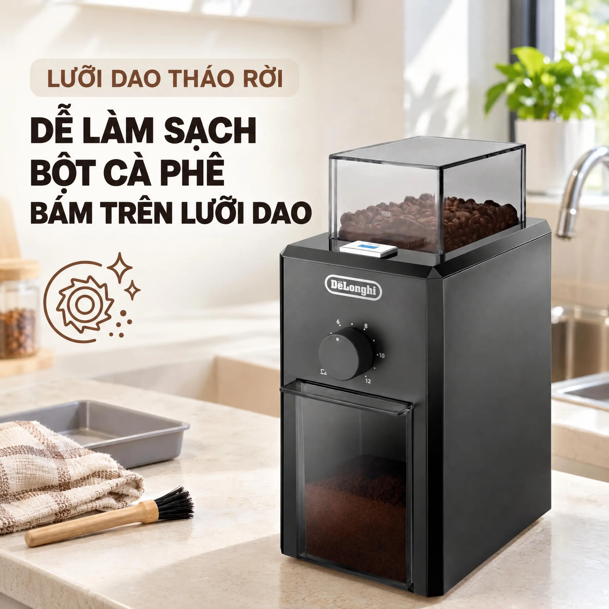 Máy xay cà phê Delonghi KG79 Màu Đen