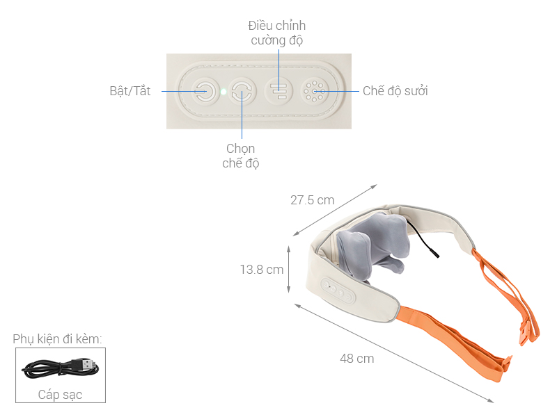 Máy massage cổ vai gáy Kachi MK395