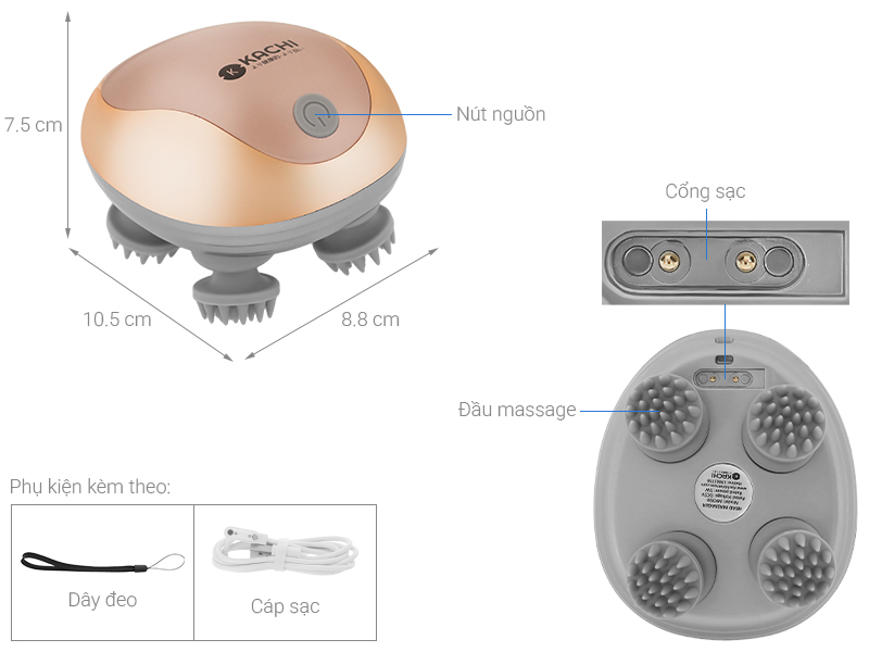 Máy massage đầu Kachi MK399
