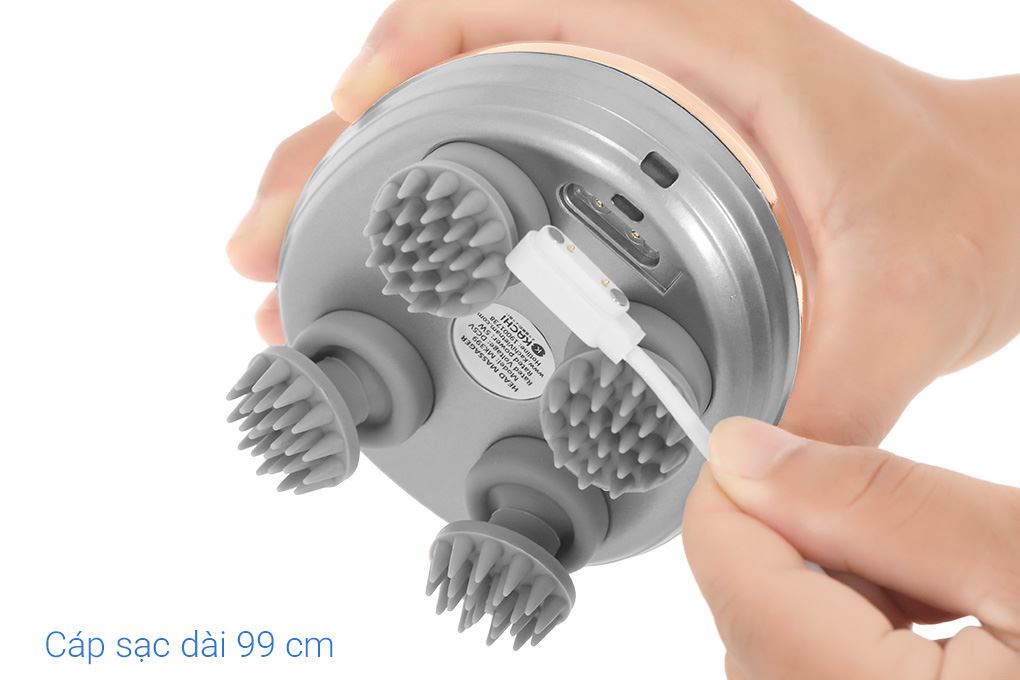 Máy massage đầu Kachi MK399 Màu Vàng đồng