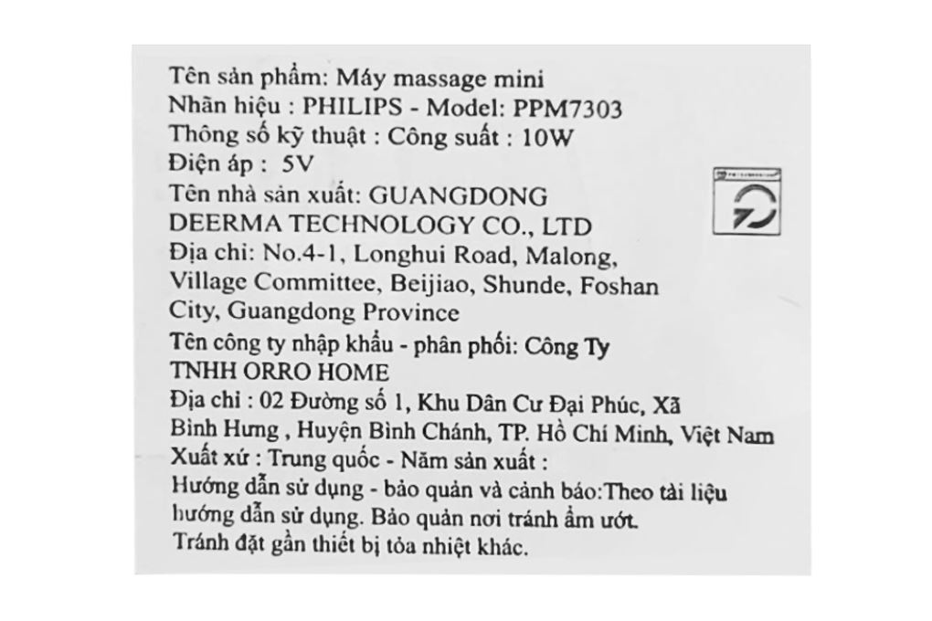 Súng massage cầm tay Philips PPM7303 Màu Xám xanh
