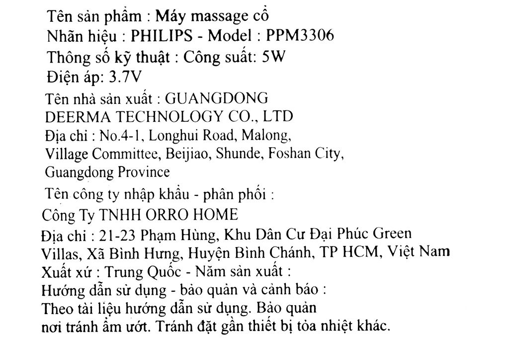 Máy massage cổ Philips PPM3306 - 13