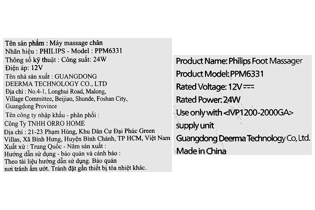 Máy massage chân Philips PPM6331 Màu Xanh Đậm