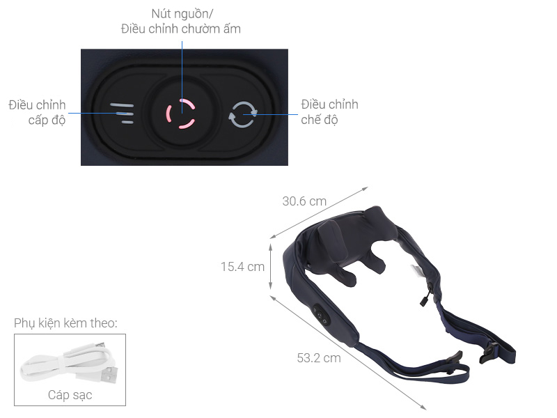 Máy massage cổ vai gáy Philips PPM3522