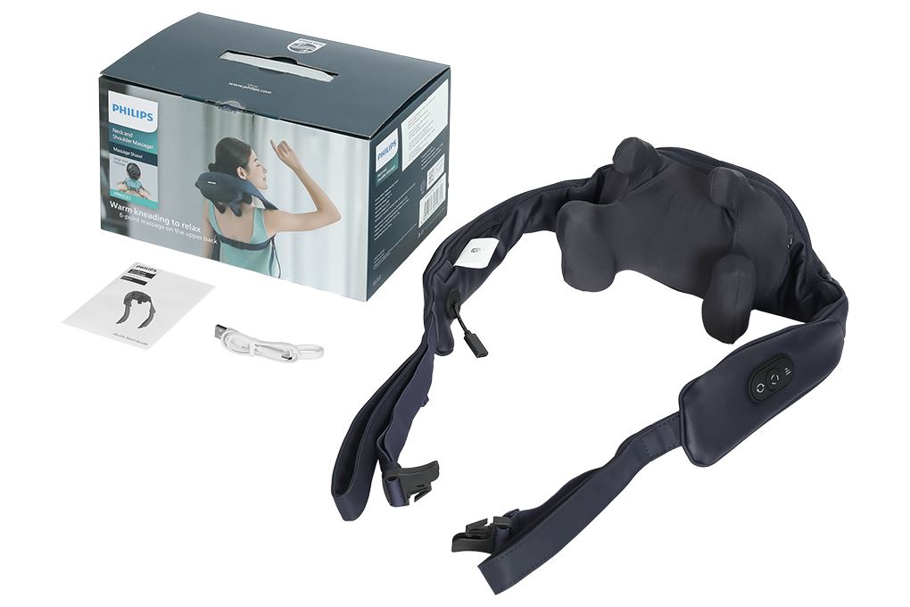 Máy massage cổ vai gáy Philips PPM3522 Màu Xanh Đậm