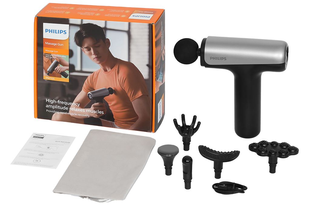 Súng massage cầm tay Philips PPM7325 Màu Đen - Xám