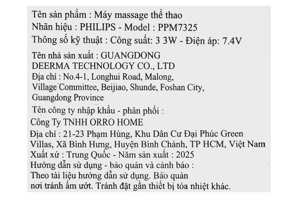 Súng massage cầm tay Philips PPM7325 Màu Đen - Xám