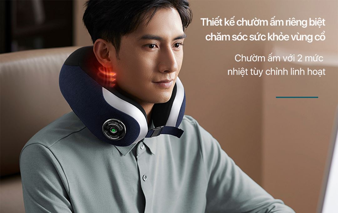 Máy massage cổ Philips PPM3502 - Chườm nóng 2 mức nhiệt