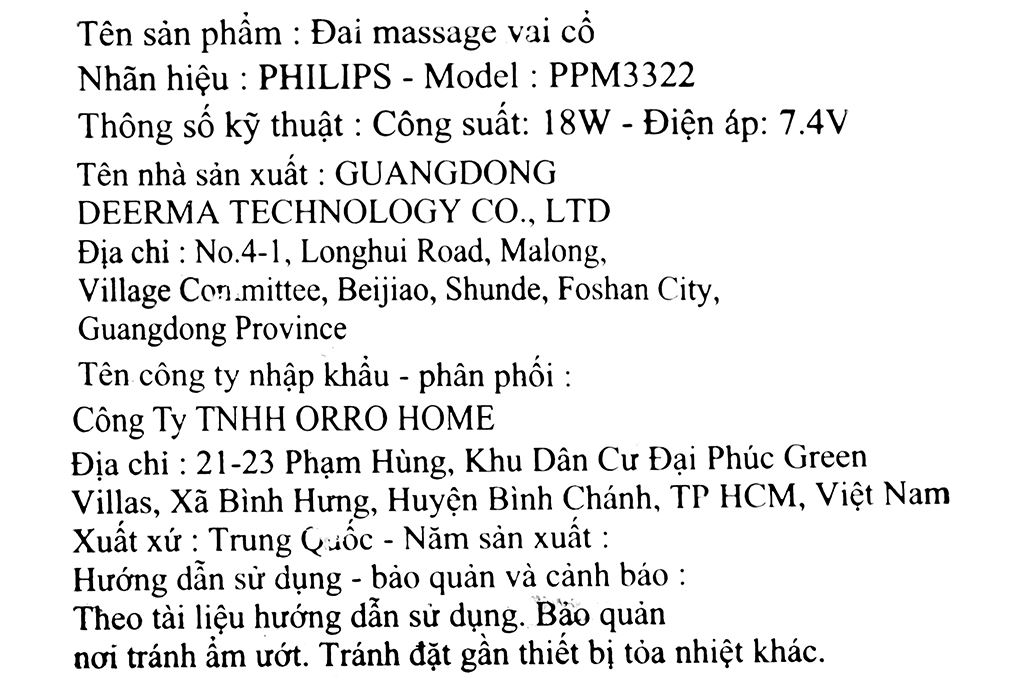 Máy massage cổ vai gáy Philips PPM3322 - 11