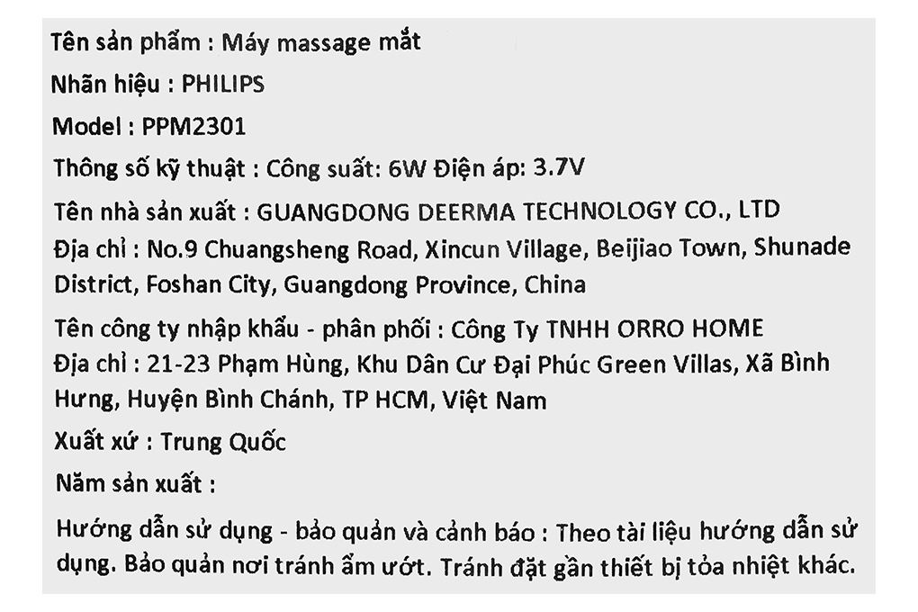 Máy massage mắt Philips PPM2301 - 14