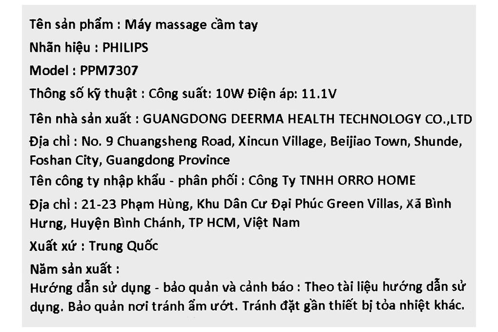 Súng massage cầm tay Philips PPM7307 Màu Xám