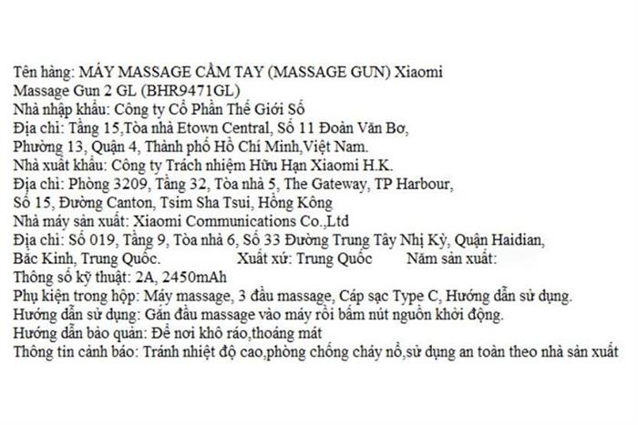 Súng massage cầm tay Xiaomi 2 GL Màu Đen