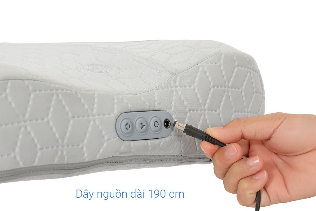 Gối massage cổ vai gáy Philips PPM3504 Màu Trắng - Kem