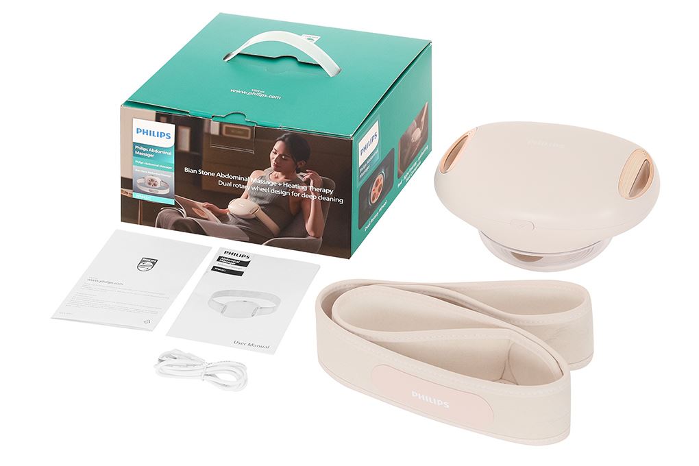 Máy massage đai bụng Philips PPM4371 Màu Hồng