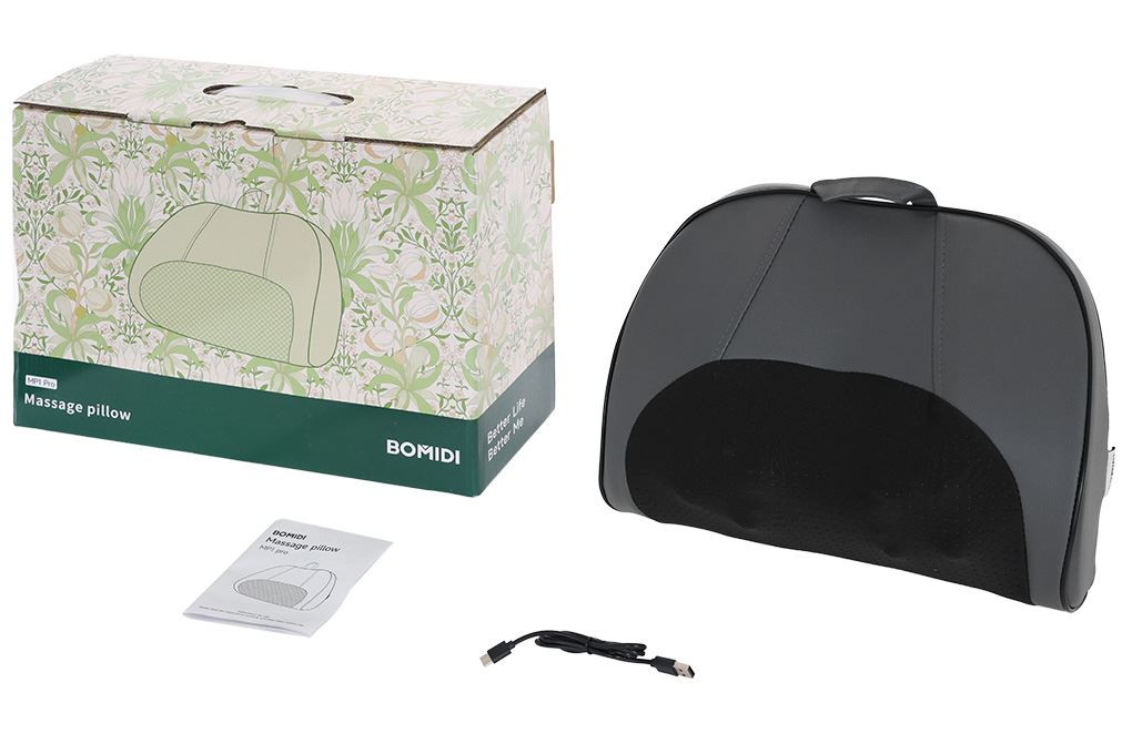 Gối massage hồng ngoại Bomidi MP1 Pro - Xám xanh Màu Xám xanh