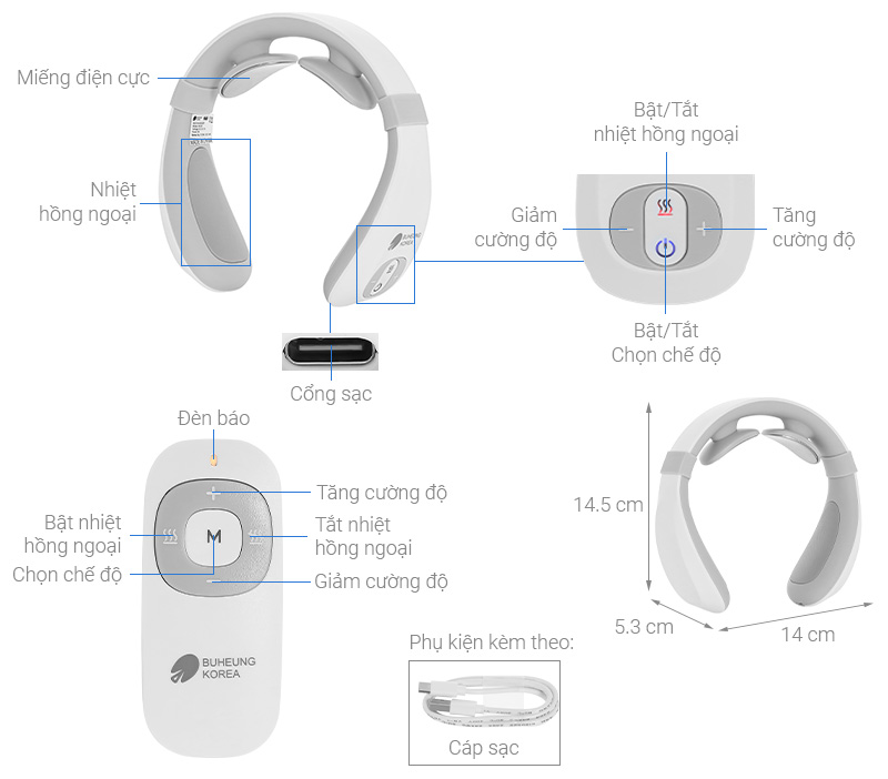 Máy massage cổ Buheung MK-331