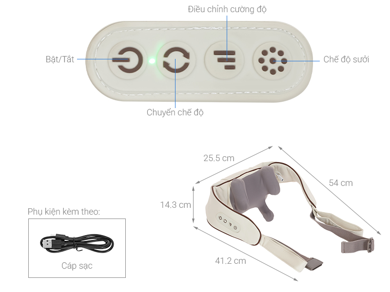 Máy massage cổ vai gáy Buheung MK-332