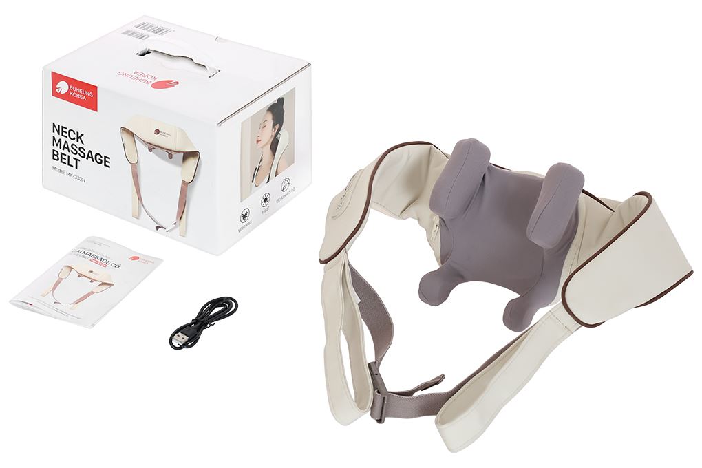 Máy massage cổ vai gáy Buheung MK-332 Màu Trắng