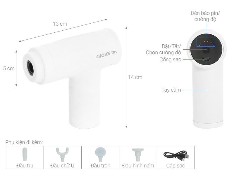 Súng massage Choice Dr DC-001
