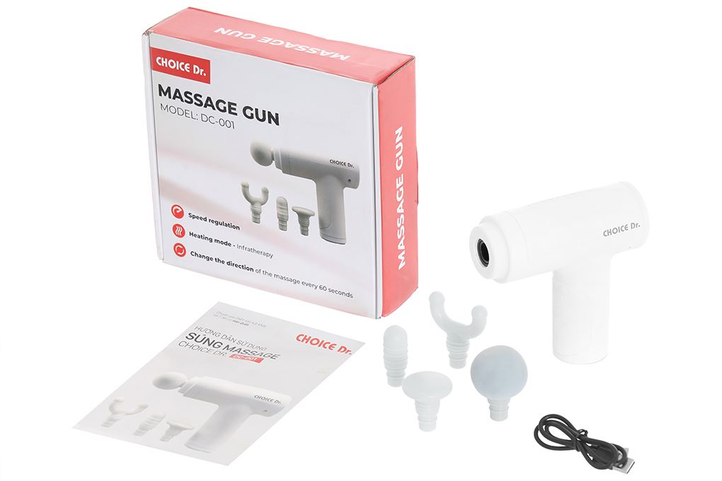Súng massage Choice Dr DC-001 Màu Trắng