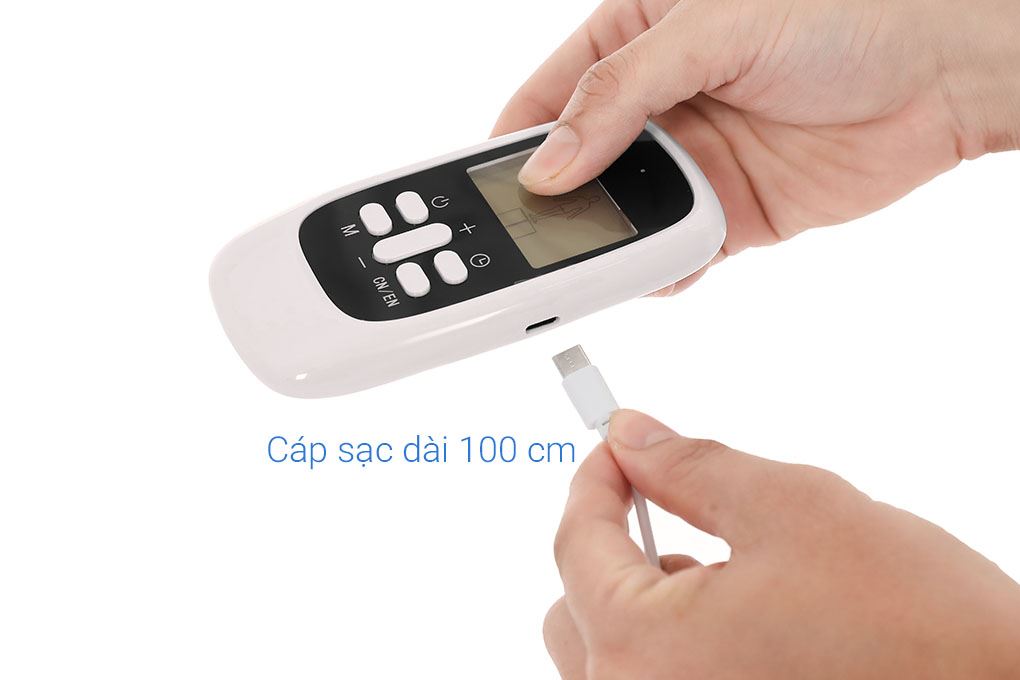 Máy massage xung điện 4 miếng dán Kachi MK46 Màu Trắng
